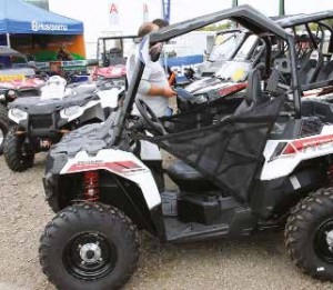 Parmi les nouveautés cette année dans les allées de la foire messine, un espace était entièrement réservé à la passion du quad. Les adeptes ont apprécié. 