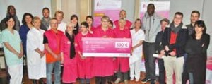 Un chèque de 500 euros a été remis par Yzico à l’association des Blouses Roses. 