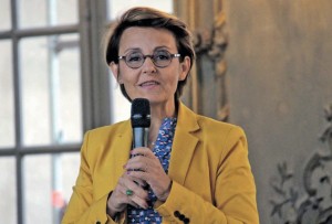 Florence Servan-Schreiber, «professeur de bonheur», est venue divulguer ses bons conseils le 15 septembre face aux Femmes dirigeantes du Bâtiment à Nancy.