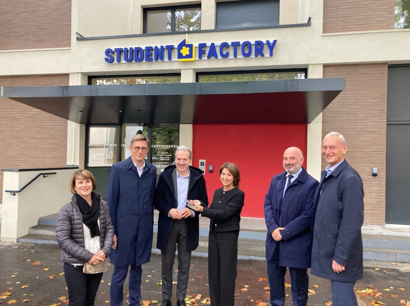 © Vinci Immobilier. La résidence Student Factory de Nancy vient d’être inaugurée le 27 septembre à Nancy en présence notamment de Mathieu Klein, le maire de la ville et président de la Métropole du Grand Nancy. 