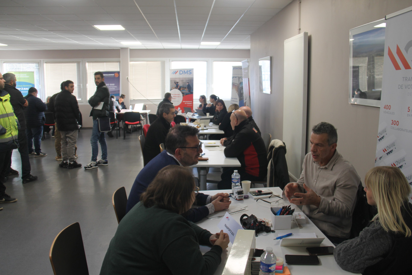 © Emmanuel Varrier. À l’instar des job dating, comme ici au Dynapôle de Ludres début décembre sur les métiers du transport, France Travail intensifie ses actions pour pallier les difficultés de recrutement des entreprises.