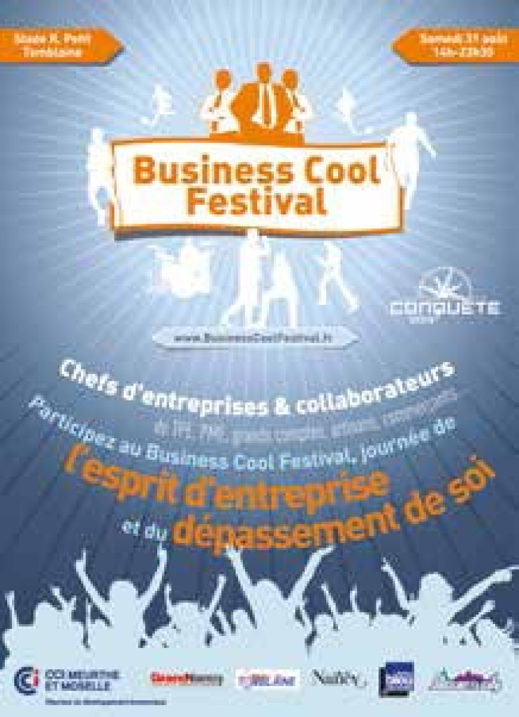 La CCI de Meurthe-et-Moselle vous donne rendez-vous le 31 août prochain, pour le premier Business Cool Festival, une manifestation alliant sport et business.