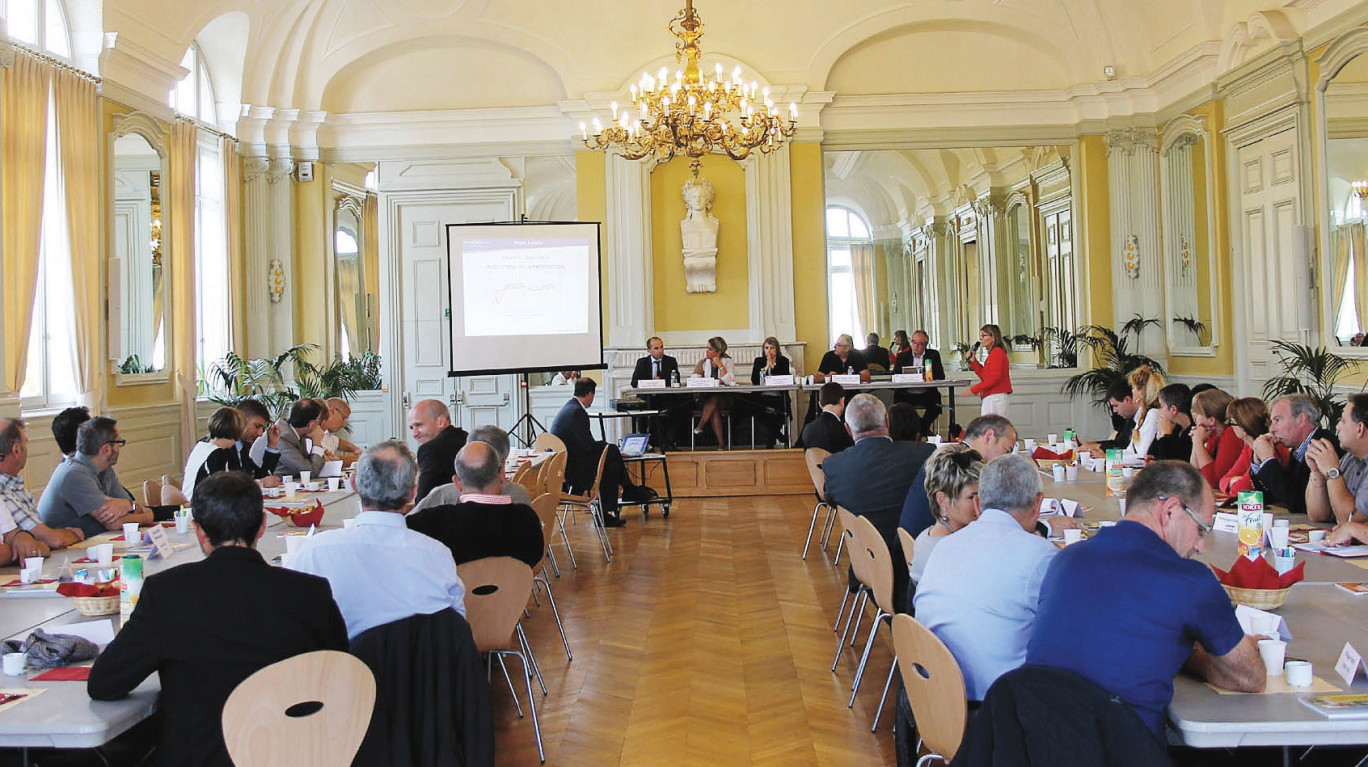 C’est dans le Salon des Halles de Lunéville que s’est tenu le dernier petit-déjeuner du Medef de Meurthe-et-Moselle. 