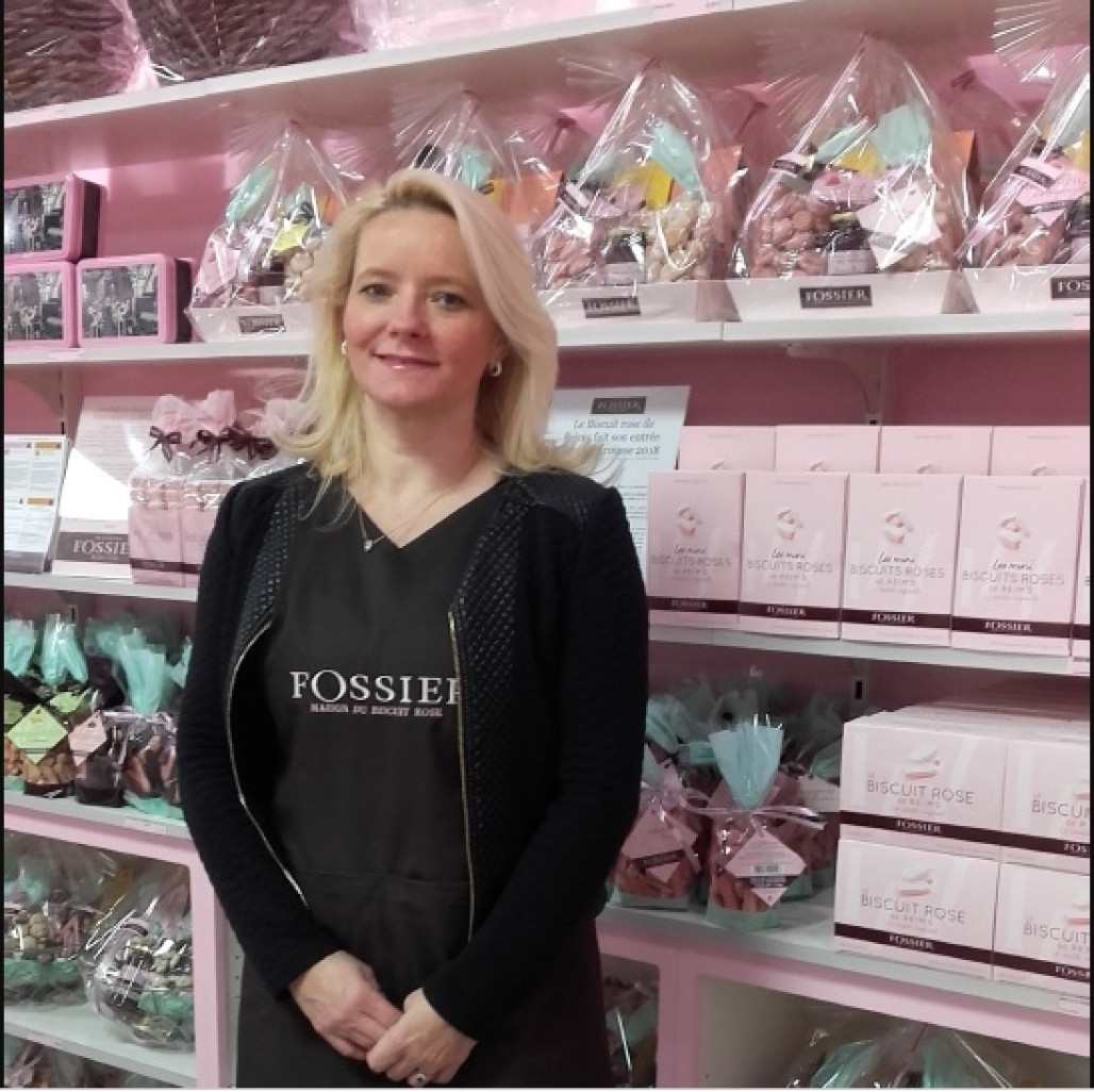 Nathalie Dalmar, responsable de la boutique Maison Fossier à Metz.