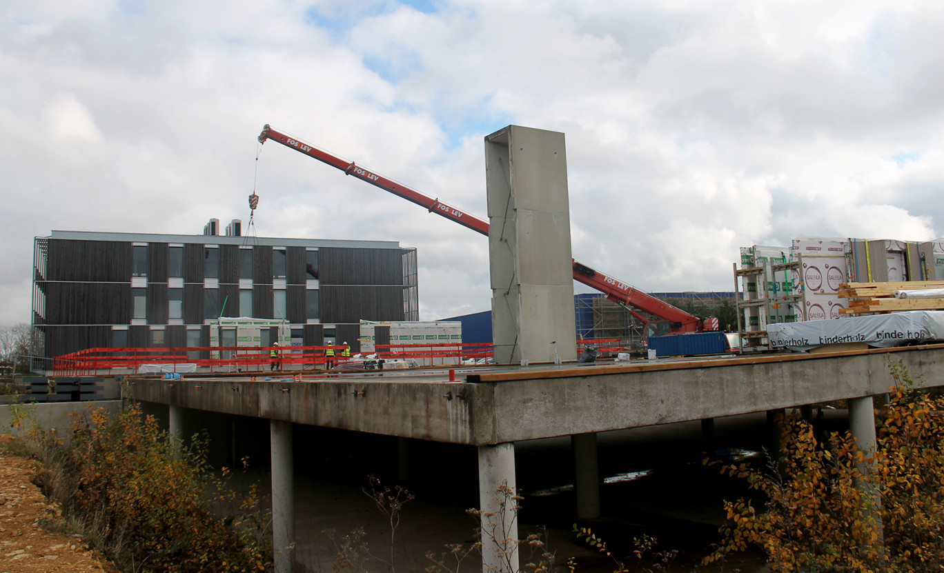 Océanis 4, nouveau bâtiment tertiaire, est en train de prendre forme sur le Village Océanis de l’Écoparc Nancy Saint-Jacques à Maxéville. Livraison annoncée le 31 mars prochain. 