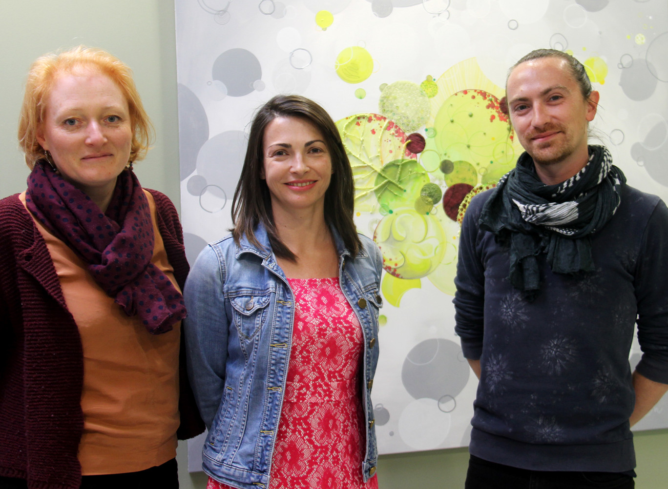 Nadine Stoeltzlen, Stéphanie Boulée et David Heidelberger, le trio fondateur du collectif Soun. 