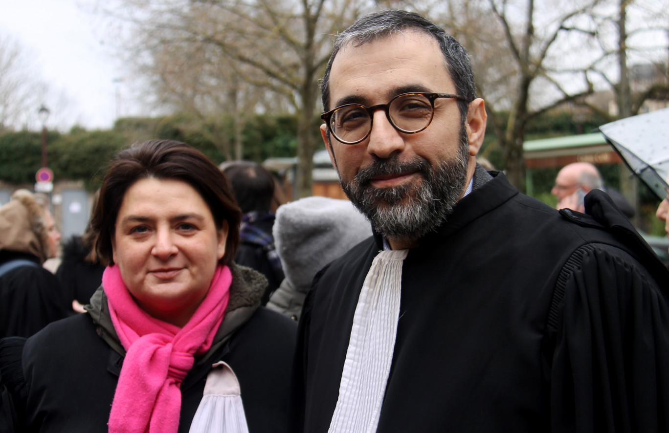 Maître Frédérique Morel, vice-bâtonnier et Maître Rui-Manuel Pereira, bâtonnier, de l’Ordre des avocats du barreau de Nancy. 